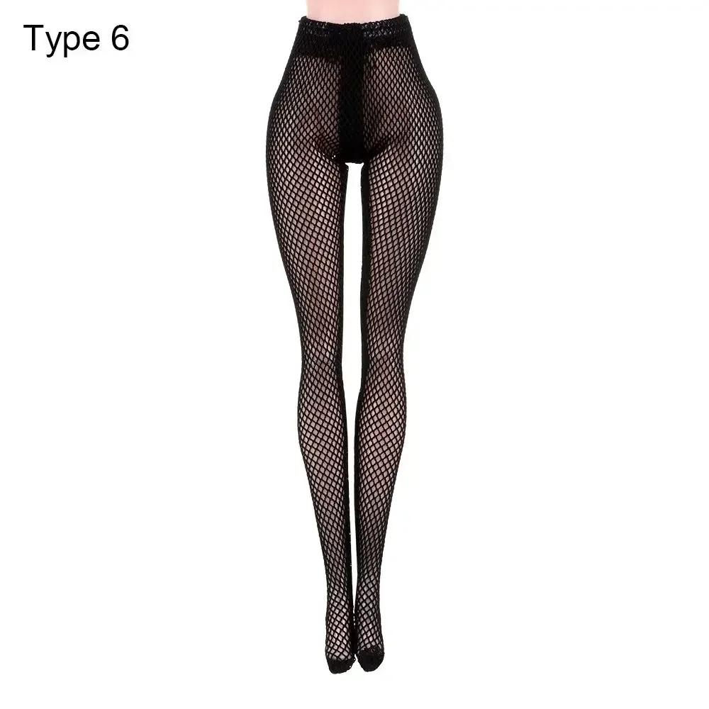 1/6 Doll Silk Stocking Small Fishnet Tights Miniature Pantyhose Plaything Panty Hose Elastic Legging Suit Bottoms Sock Doll Accessories