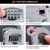 Master Lock Key Safe Wall Mounted, Medium, Outdoor, Cream