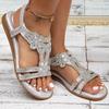 Women's Sandals  New Crystal Flat Sandals For Summers Shoes Woman Bohemia Style Sandalias Mujer Casual Summer Footwear Women
