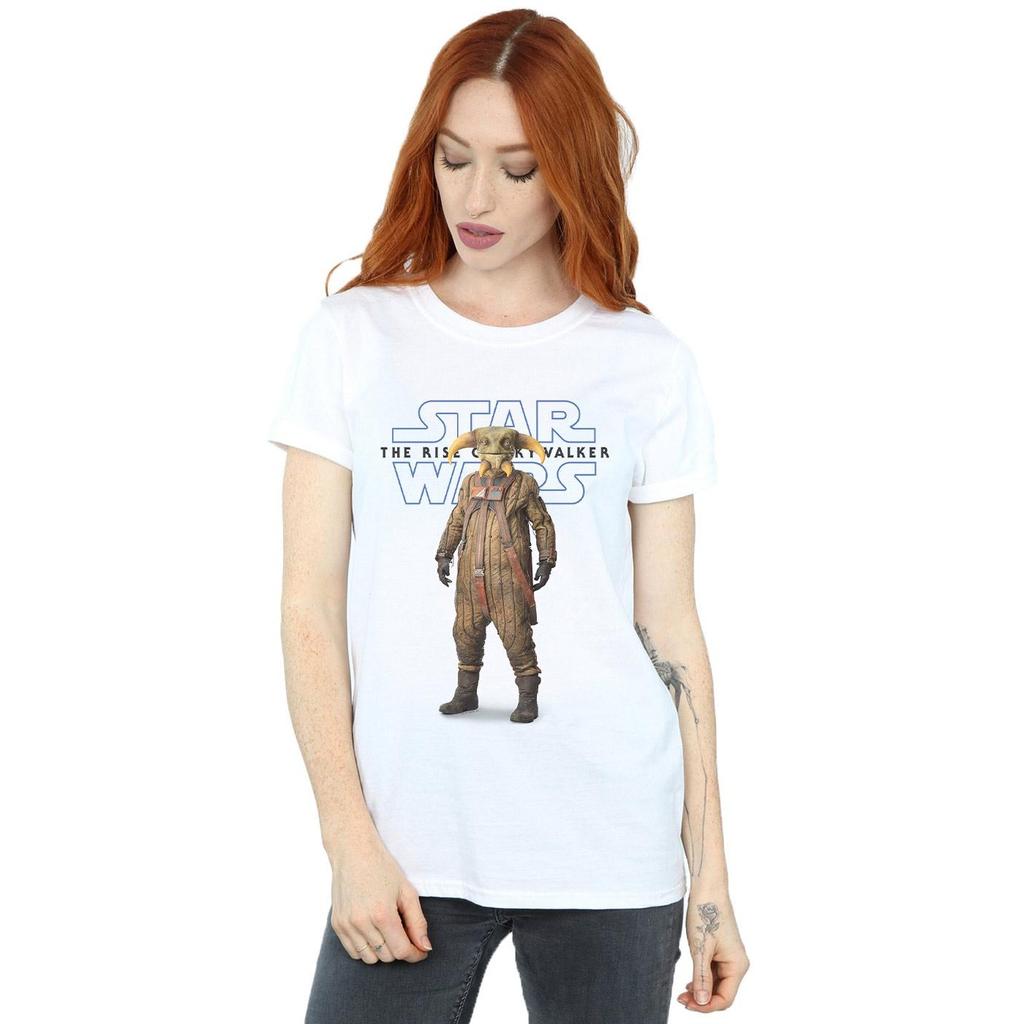 Star Wars Womens/Ladies The Rise Of Skywalker Boolio Cotton Boyfriend T-Shirt