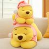 37cm  Anime Plush Toys Winnie The Pooh Sleeping Kawaii Plushie Doll Pajamas Bear Stuffed Pillow Room Decor Birthday Gift