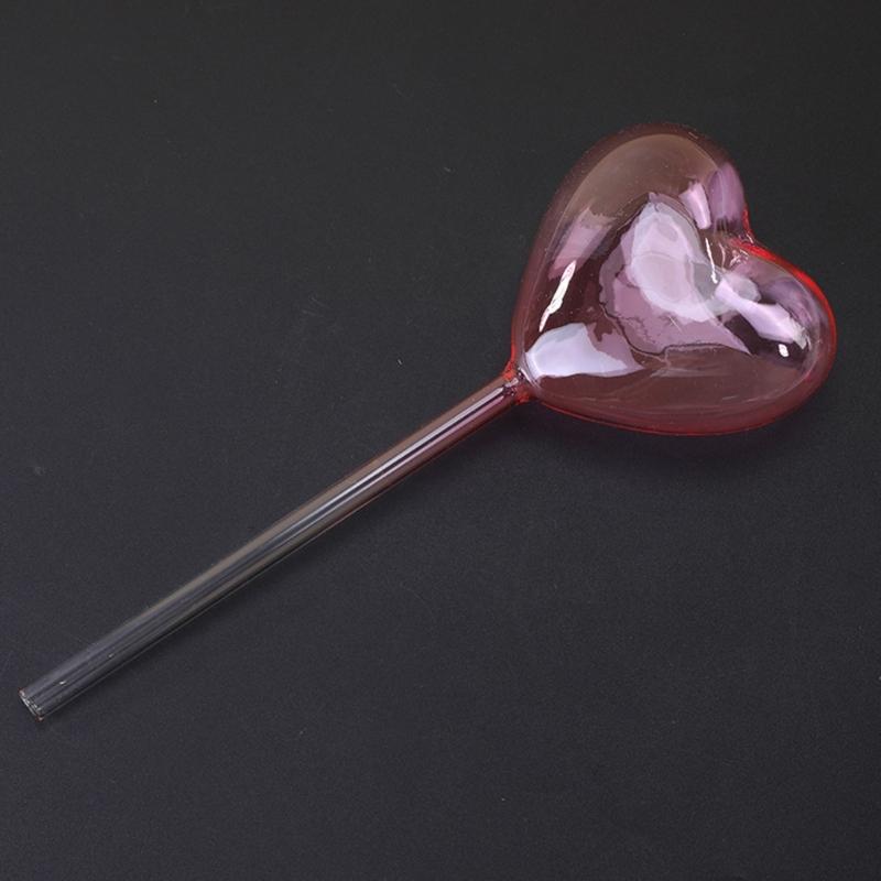 2Pcs Plant Glass Watering Globes Self Watering Globes Heart Shape Self Watering Bulbs Devices Plant Watering Bulbs