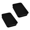 Pack of 2 Portable Sturyd Iron Sliding Lid Containers Accessory for Small Items Storage In Bedroom or Office Supplies