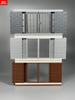 Mattoncini MOC Porta Scorrevole su Rotaia Telaio 1x4x6 60596 92589 Muro di Casa Particelle Assemblate Blocco da Costruzione Giocattolo di Plastica per bambino