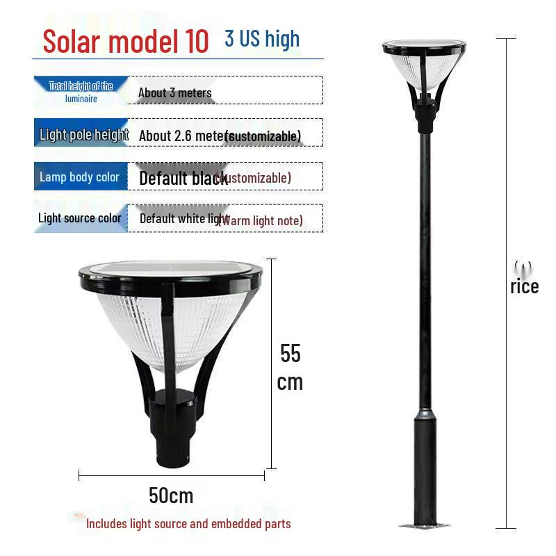 Waterproof Solar LED Landscape Light for Courtyard, Park, and Villa
