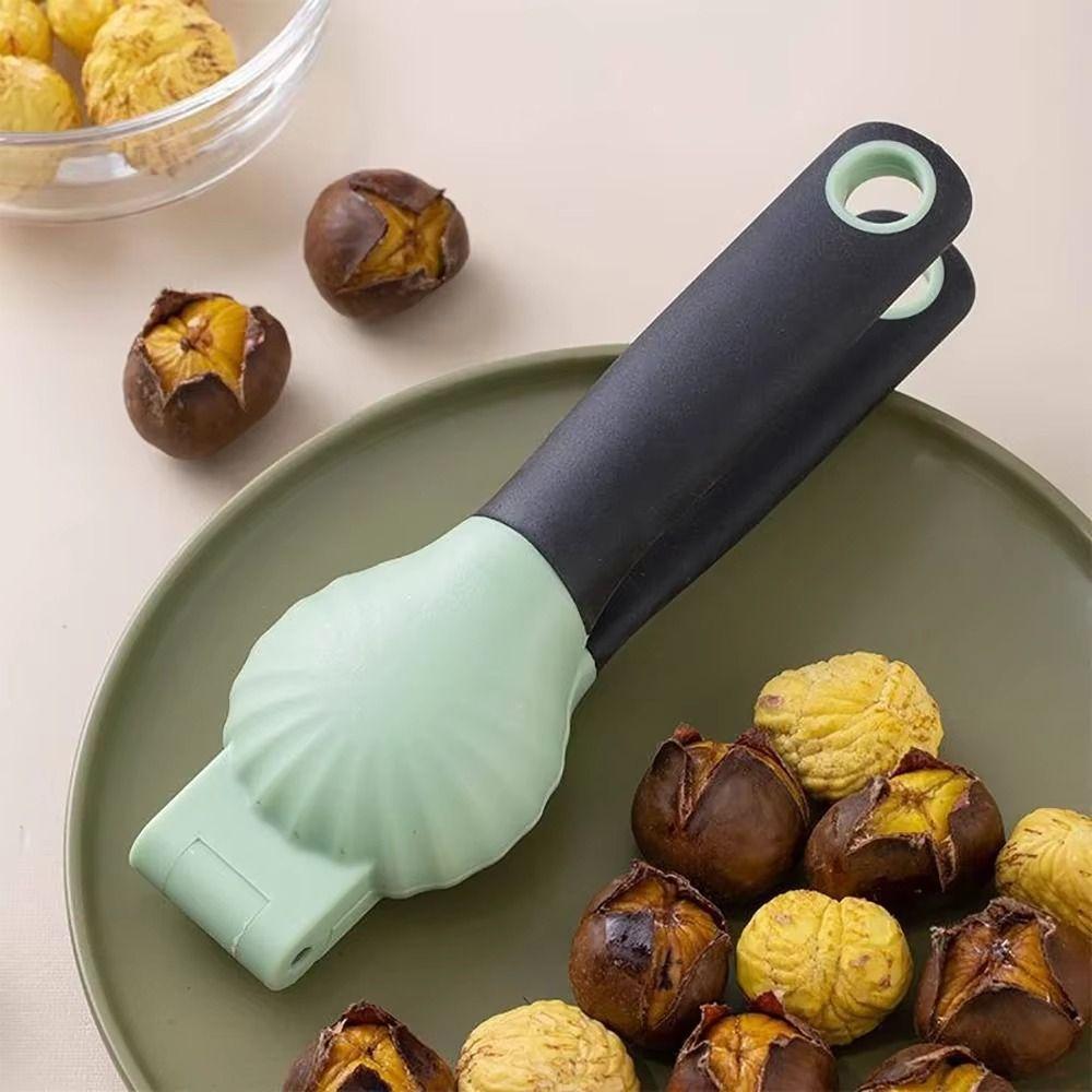 Labor-saving Nut Cracker Sheller 2 in 1 Nut Opener Easy Grip Chestnut Clip  Food Preparation