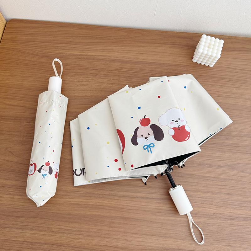 

Cute Automatic Folding Umbrella for Girls - UV Protection & Two-Way Sunshade