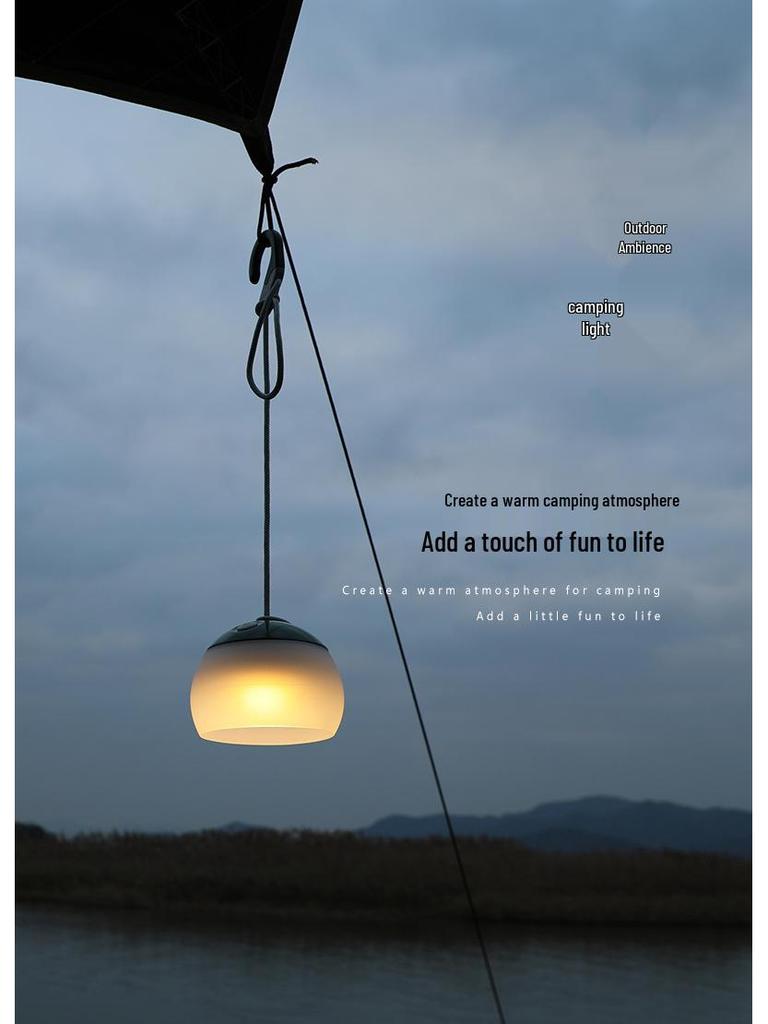 Retro USB Charging Multi-Functional LED Camping Lantern with Silicone Design