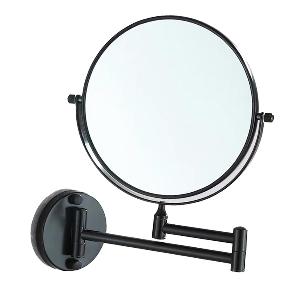 Nástěnné zrcátko na make-up 3x zvětšení Otočné sklopné toaletní zrcátko pro samoúčes a každodenní holení