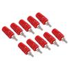 24.320 4.0mm Terminal Binding Post 24A Banana Plugs Connector for Speaker Amplifier TerminalRed