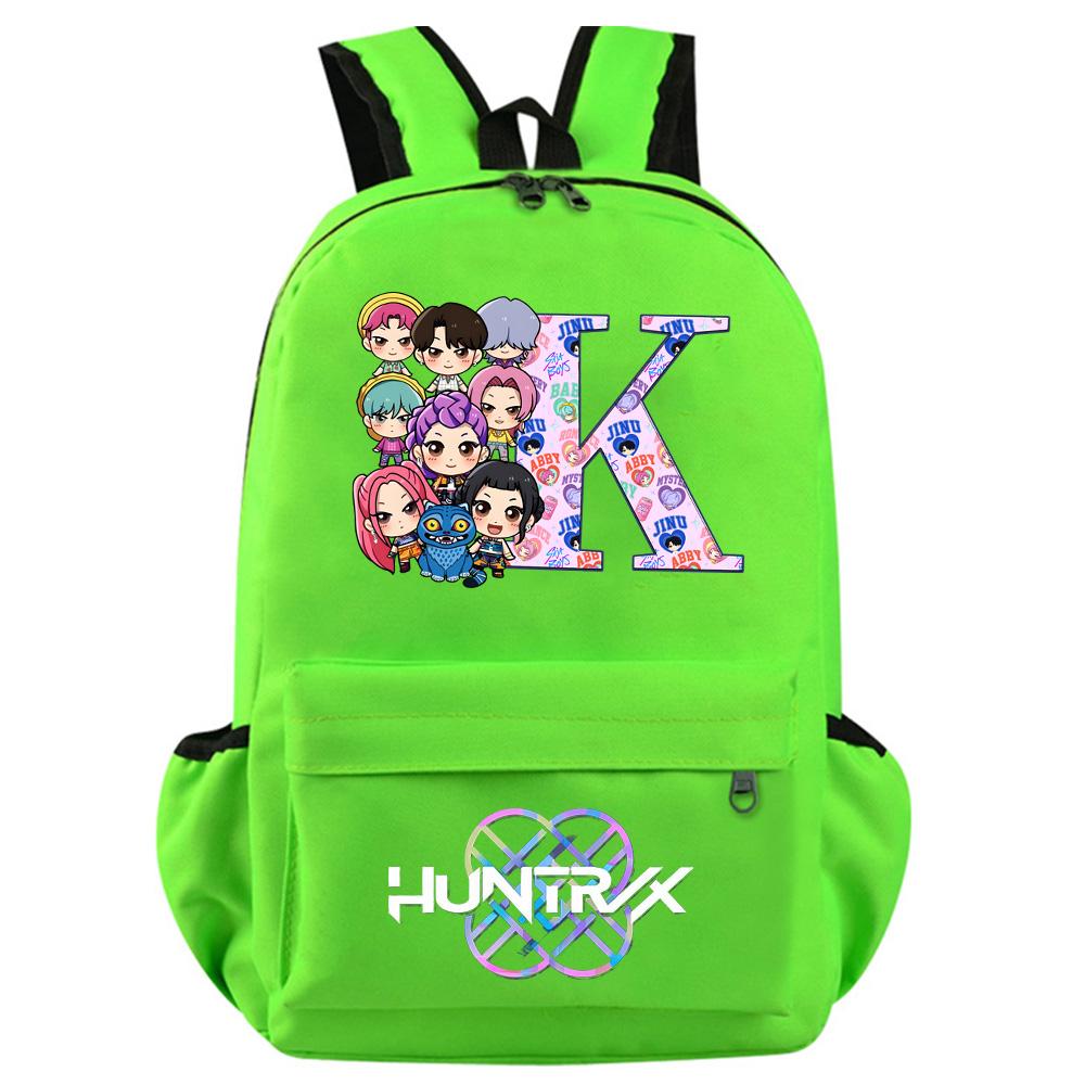 Anime 26 English Letter Kpop Demon Hunters Printed Backpack for Teenager Student Girl Boy Bookbag Schoolbag Women Large Capacity Travel Bag Kid Gift