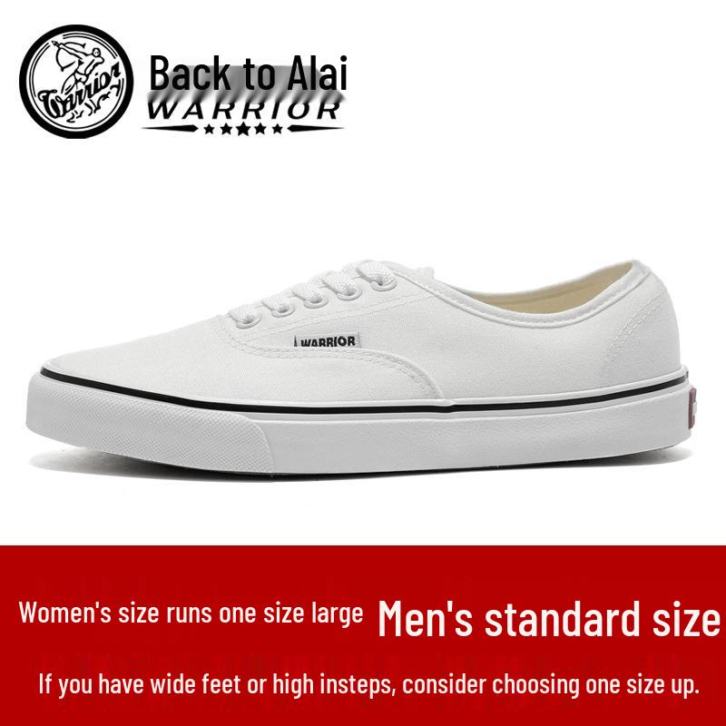 Унисекс Повседневные Низкие Кеды Черно-Белые - Корейский Стиль 35 белый