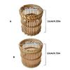 Multipurpose Handwoven Vases Sturdy Rattan Basket Pots Portable Accessories for Country Styles Household Accent