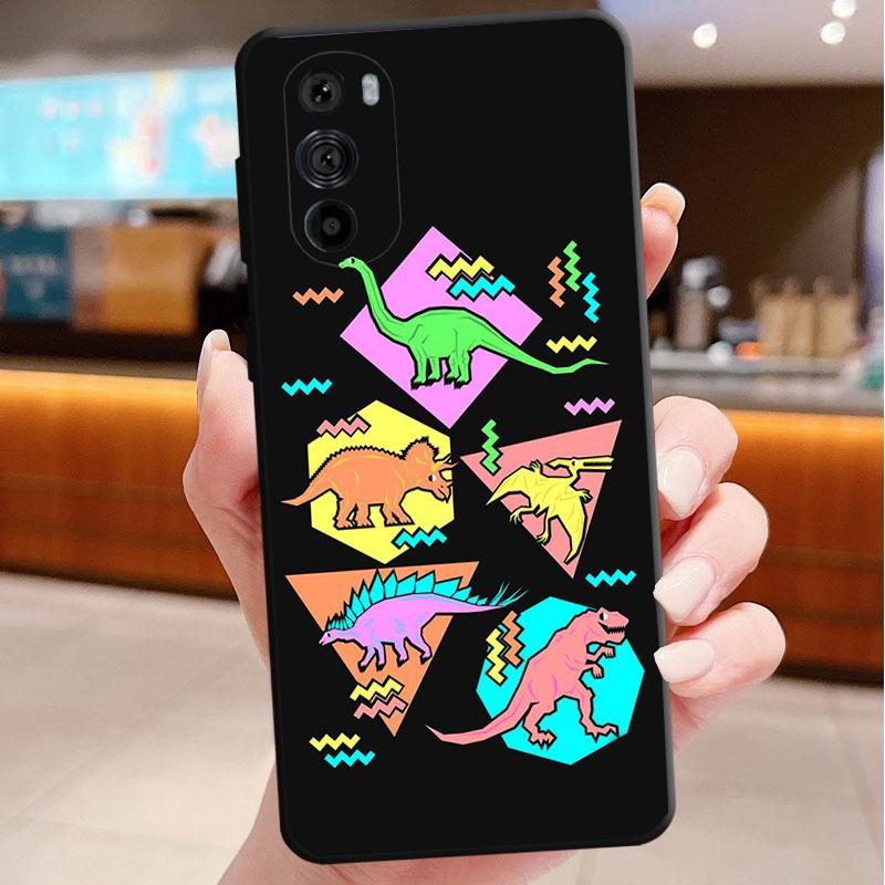 Cute Dinosaur Baby Phone Case For Motorola Edge 60 50 40 Pro 60 50 40 30 Ultra Neo Fusion Moto G Play G Stylus G Carcasas