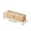 Wood Tea Storage Organizer Compartment Box Coffee Holder for Countertop Desktop Kitchen