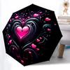 1pc Heartbeat Design Automatic Open/Close Umbrella with Windproof, 8-Rib Sturdy Canopy, Durable Ribs, Ideal for Gifts Yy251117022