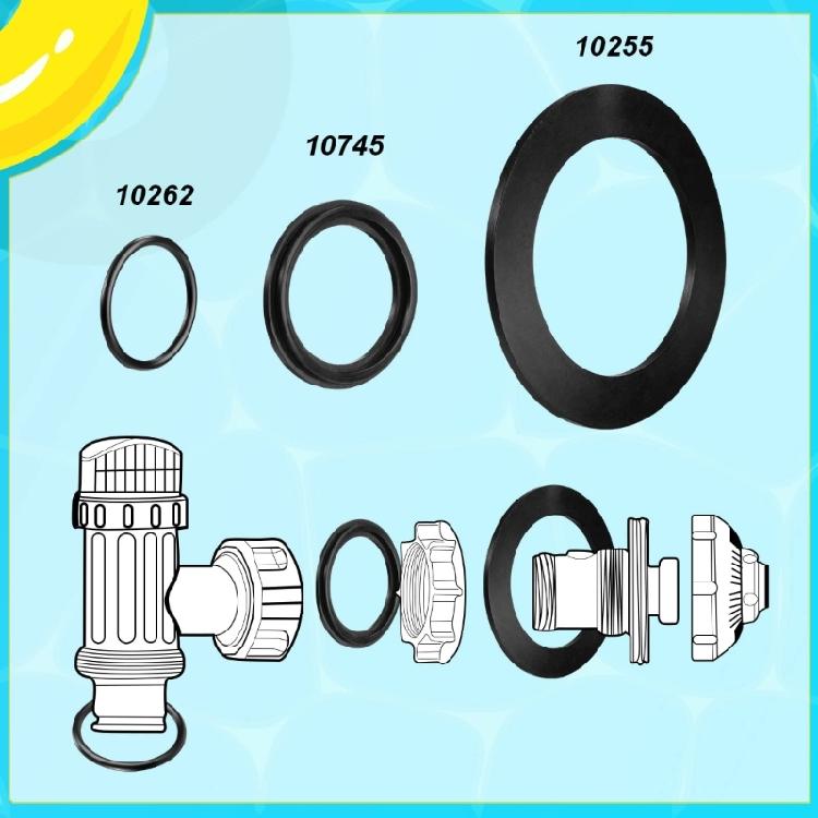 Rubber Rings Rubber Pool Plunger Replacement Gasket for Intex 28633 28635 28621