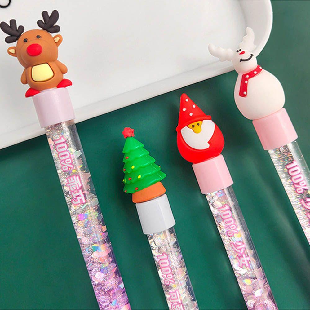 Supplies Christmas Quicksand Pen Quicksand Sequins Gel Pen Christmas Gel Pen Hand Account Pen
