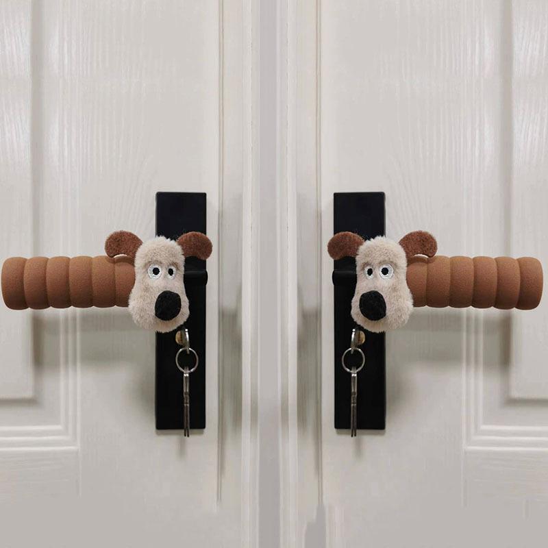 Cartoon Anti-Static Door Handle Protective Cover Cute Children's Bedroom Decor Anti-Collision Home Decor Accessory