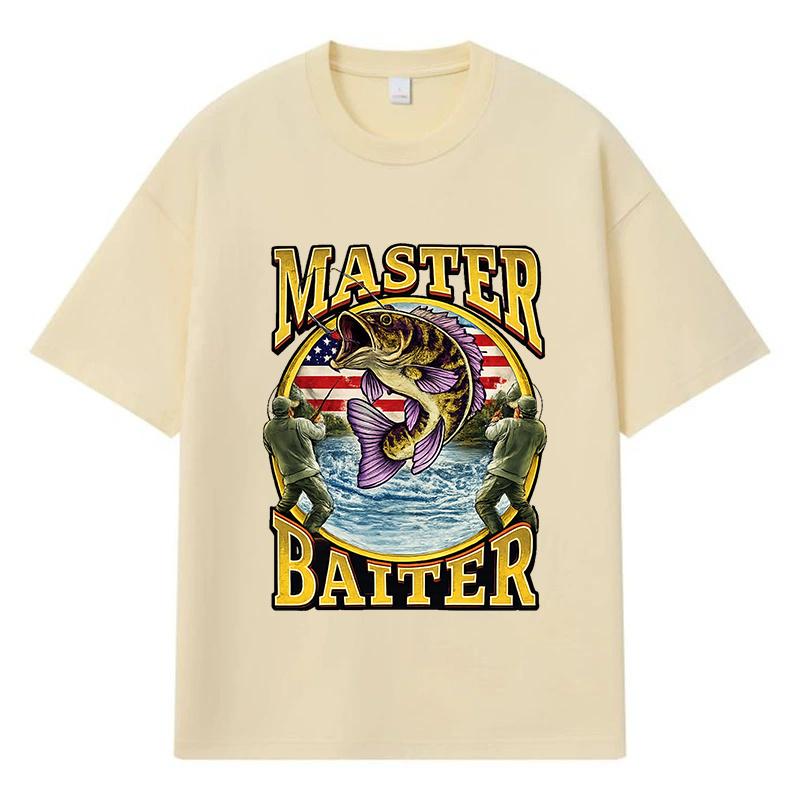 2026 Master Baiter Printed Graphic Streetwear Y2k Harajuku Men Women Clothes 100% Cotton T Shirt Casual Oversized Summer Men T-shirt