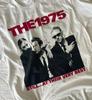 Vintage tričko The 1975, The 1975 na turné Koncert Uhľovočierne Unisex tričko Harajuku Pánske Dámske Oblečenie Grafické tričká Oblečenie