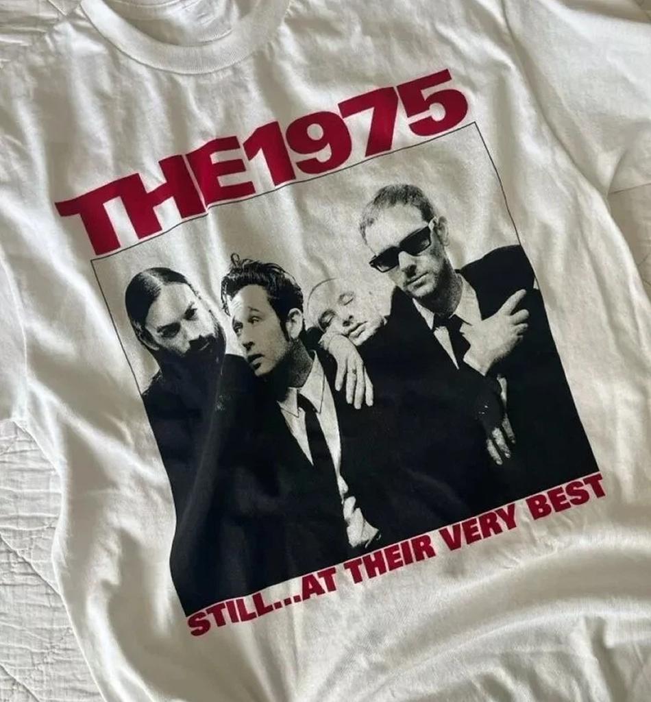 Vintage tričko The 1975, The 1975 na turné Koncert Uhľovočierne Unisex tričko Harajuku Pánske Dámske Oblečenie Grafické tričká Oblečenie