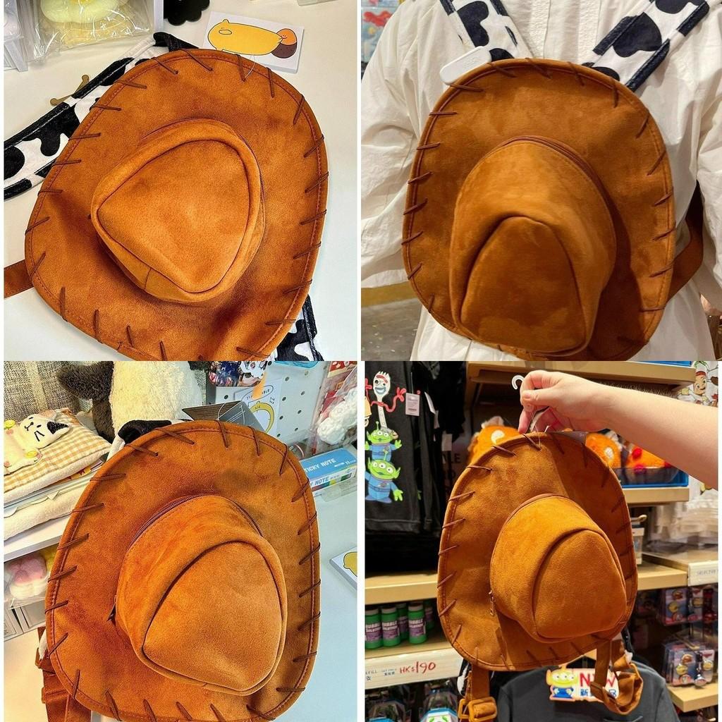 Woody Story Toy Hat Backpack Cute Creative Lightweight  Bag Sewn Needle Hread