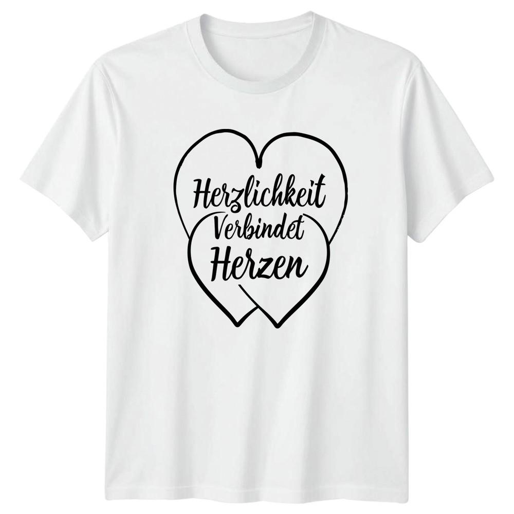 Herzlichkeit Verbindet Herzen TShirt GerUnisex Sayings Kindness Gift For Him Her S