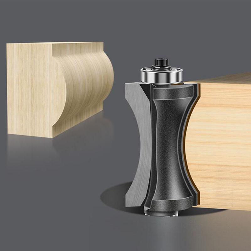Coadă de 12 mm 1/2" Coadă jumătate rotundă Biți de margine convexe pentru freza de capăt pentru lemn Instrument pentru prelucrarea lemnului Freză de calitate industrială