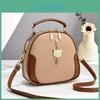 Chic Korean Fashion Shell Bag For Young Ladies Elegant Cat Design Shoulder Tote