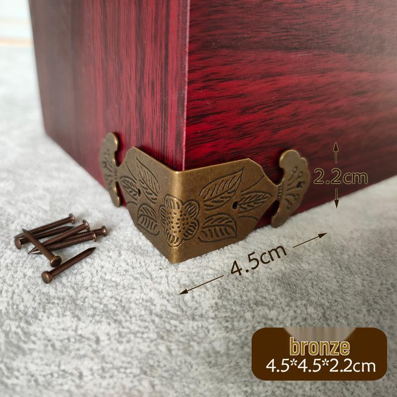 Antique Bronze Double-Sided Corner Protector for Jewelry Box (5cm)