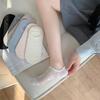Summer Lightweight Cotton-bottom Anti-slip Women's Invisible Non-rigid Open-weave Breathable Shallow-mouth Silicone Style