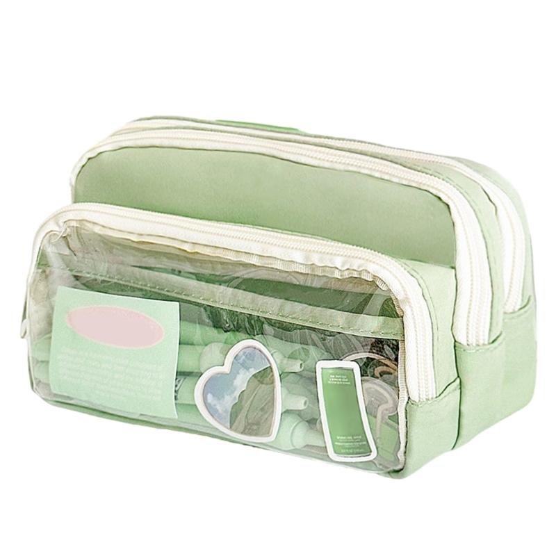 High Capacity Pencil Bag Marker Organizers Travel Cosmetic Bag for Women Student