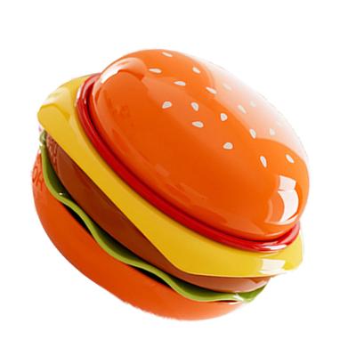 Dipping Sauce Dishes Stackable Hamburger Shape Plastic Dipping Bowls for Soy Sauce Small Appetizer