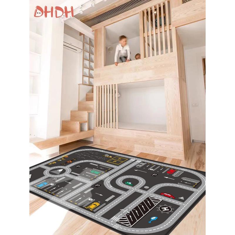 Thickened Baby Game Mat City Traffic Car Map Boy Girls Educational Toys Flying Chess Carpet Carpet Activities for Baby Play Mat