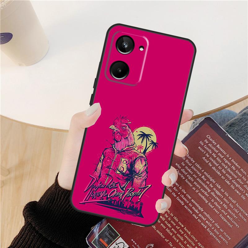 Game Hotline Miami Case For Realme 14 12 10 11 13 Pro Plus GT 6 6T 5 GT7 Pro C61 C55 C51 C21Y C25S C67 C75 C53