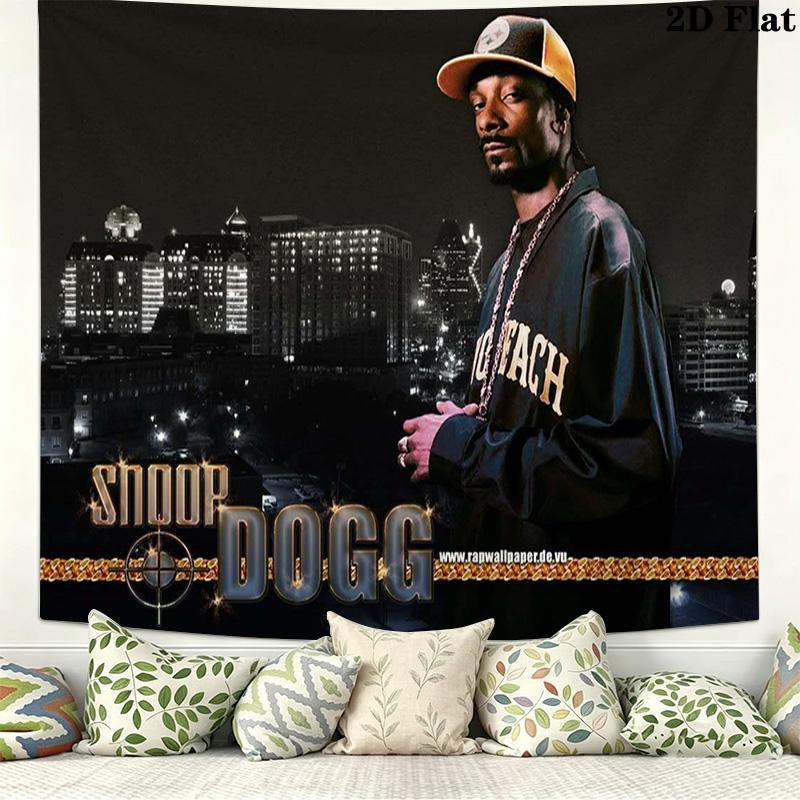 Snoop Dogg Wall Tapestry Aesthetic Wall Hanging Printed Fabric Blanket Decorative Tapestries for Bedroom Living Room Home Decor