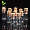 10 Pcs Glass Bottles Miniature Potion Bottle Mini Cork Glass Vials Wedding DIY Mini Drift Bottle Wishing Bottle Perfume Bottle