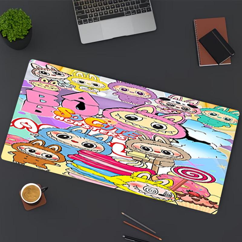 Labubu Print Mouse Pad, for Keyboard Pad Laptop PC Mat for Office Home Use, Desk Decor, Perfect Birthday Gift for Gamers