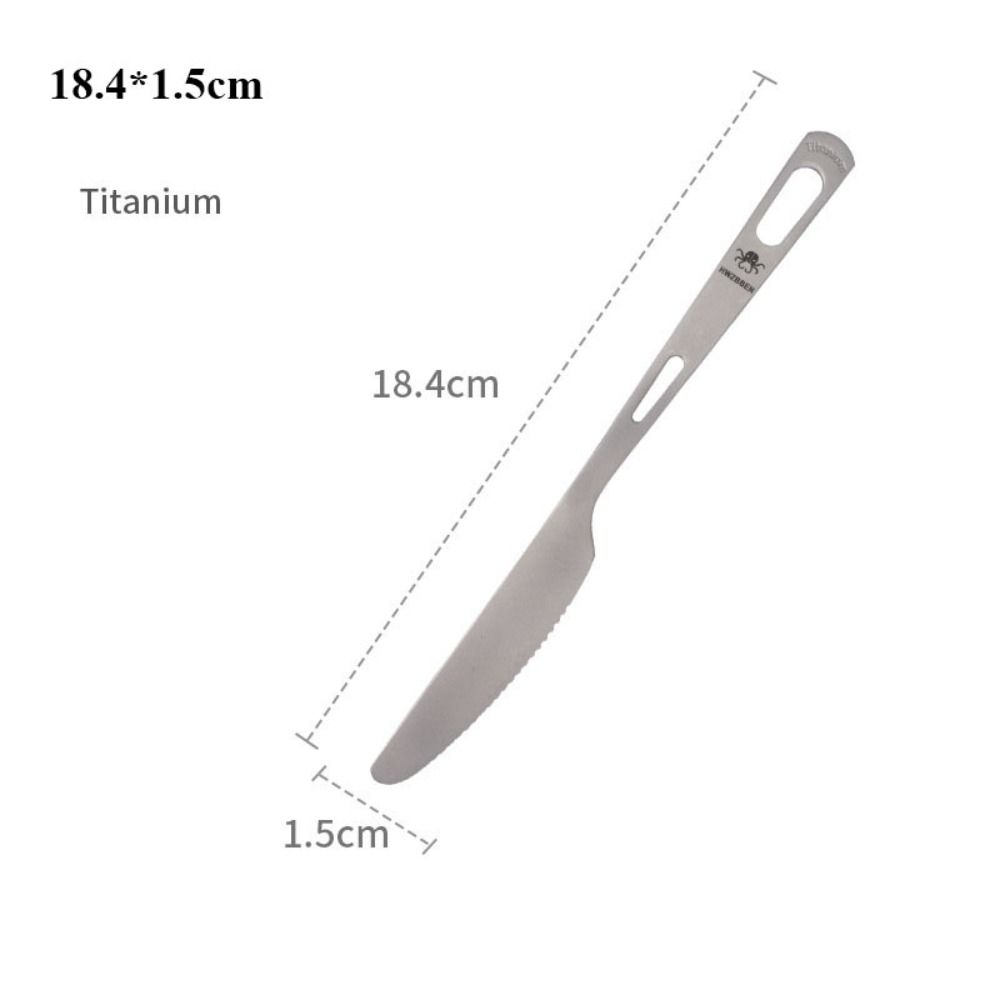 High Quality Portable Titanium Spoon Long Handle Environmental Light Titanium Cookware Outdoor Picnic Accessories Outdoor Tool