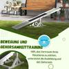 Wooden Pet Seesaw for Big Dogs, Dog Agility Equipment with Anti-Slip Surface - White