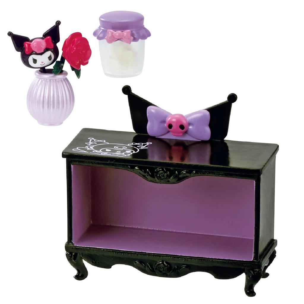 Rement Sanrio Gothic Room 1BOX Environ H115 x L70 x P50mm Fabriqué en PVC ABS de Kuromi,