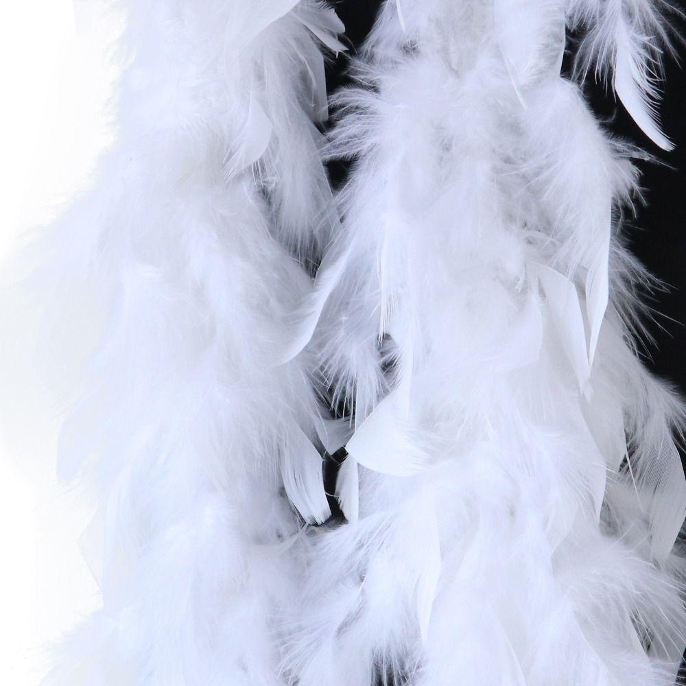 Natural Feather Boa Fluffy Apparel Fabric Wedding Supply Feather Scarf  Cosplay