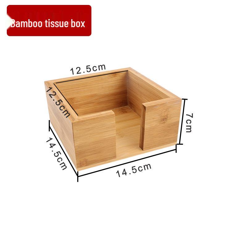 Custom Printed Wooden Napkin and Tissue Box for Restaurants and Hotels