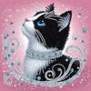 Diamond Painting Cat Cartoon Handmade Diamond Painting Hanging Painting 30 * 30 Living Room Bedroom Hanging Painting