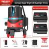 DELIXI High Precision Green & Blue Light Laser Level (2 & 5 Line) for Outdoor Use
