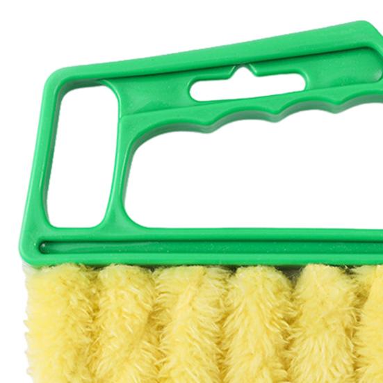 Blind Cleaning Brush Ergonomic Handle Lightweight Soft Plush Non-Damaging Duster Brush Plastic Blind Cleaner Cleaning Tool