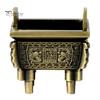 Chinese Square Tripod Incense Burners Cone Coil Stick Holder Base Home Decor