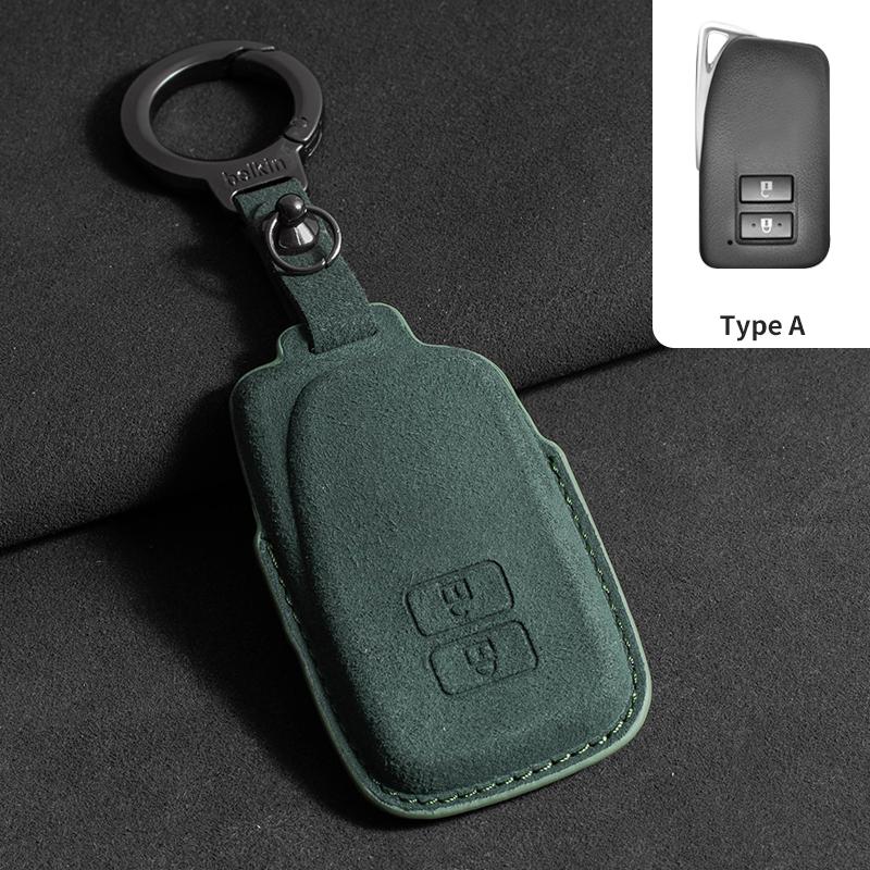 Interior Mouldings Suede Car Key Cover for Lexus NX ES UX US RC LX GX IS RX 200 250h 350h LS 450h 260h 300h UX20