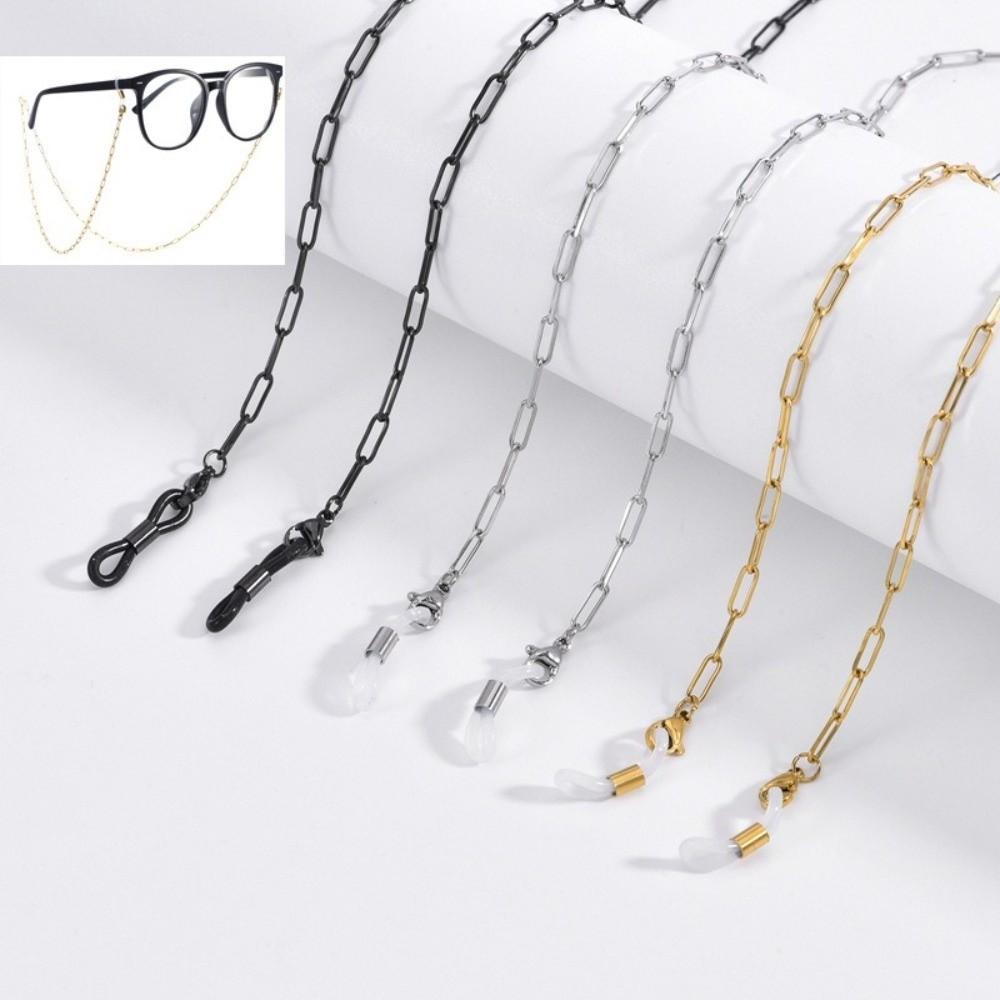 Fashion Metal Glasses Chain Anti-loss Hanging Neck Eyeglass Holder Anti Drop Nonslip Eyeglasses Strap Women Men